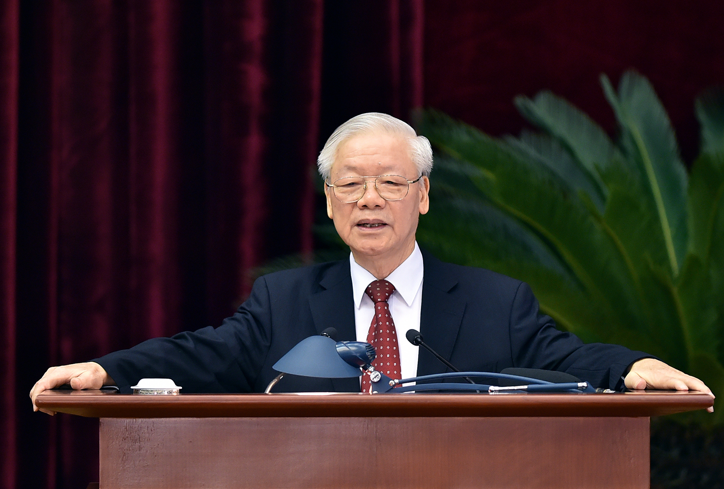 Tổng Bí thư Nguyễn Phú Trọng phát biểu bế mạc Hội nghị Trung ương 4.