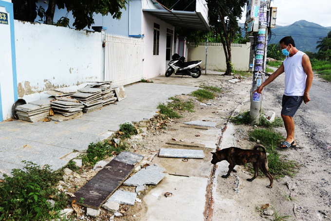 Thị trấn Diên Khánh sẽ bố trí vốn nâng cấp vỉa hè đường Cao Thắng