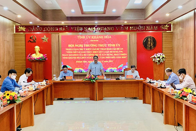 Thảo luận hoàn thiện báo cáo tổng kết 10 năm thực hiện Kết luận số 53 của Bộ Chính trị