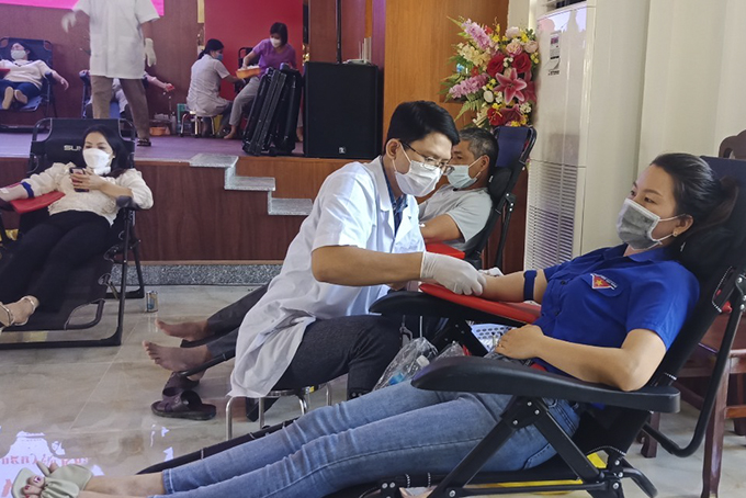 Ngày hội hiến máu tình nguyện tại Khánh Sơn