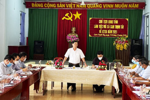Lãnh đạo tỉnh Khánh Hòa làm việc với các địa phương