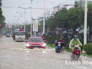 Nha Trang: Một số khu vực ngập cục bộ