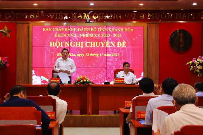 Ông Nguyễn Hải Ninh kết luận tại hội nghị.