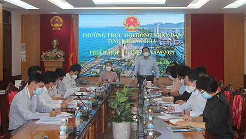Quang cảnh tại phiên họp Thường trực HĐND tỉnh tháng 11 - 2021