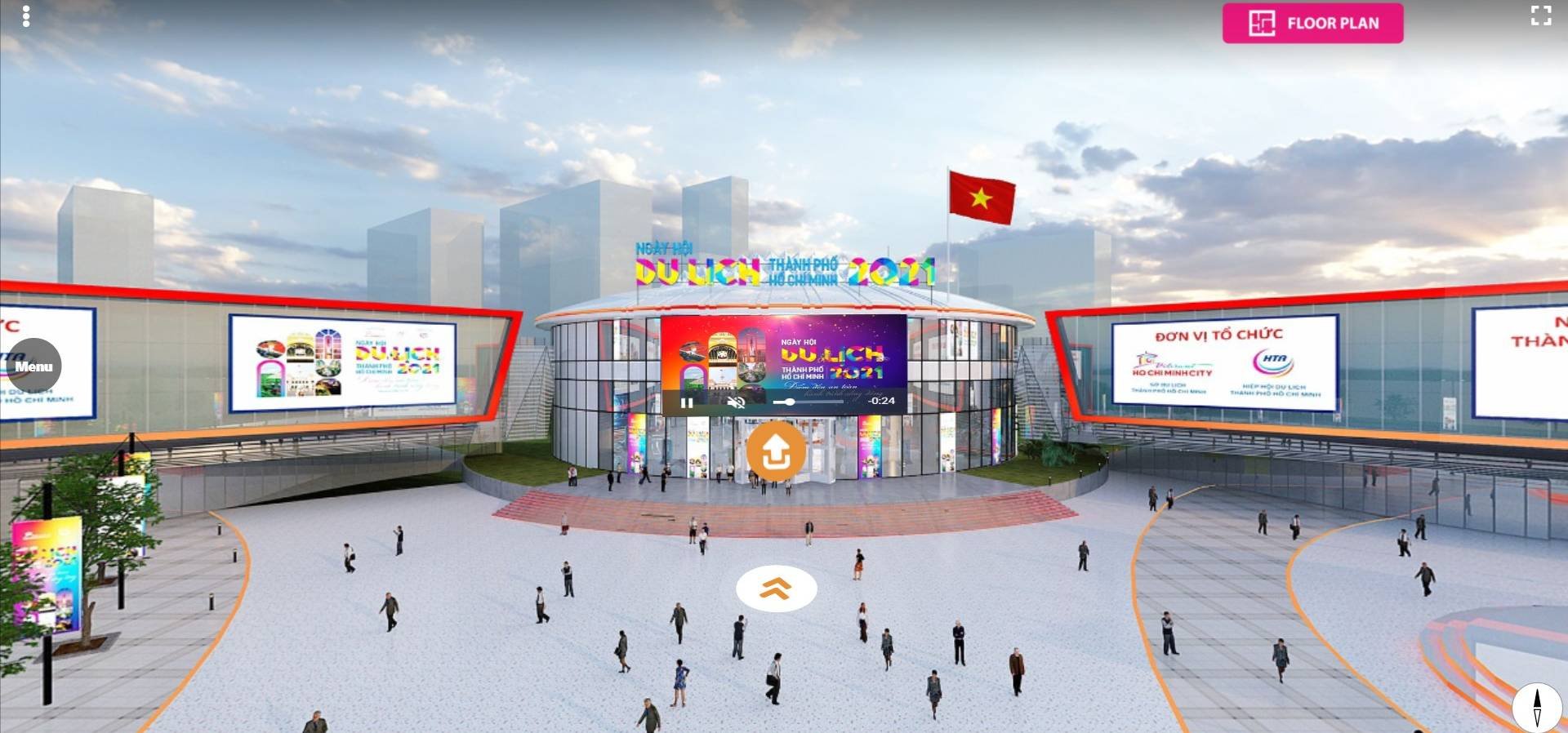 Thiết kế không gian  Ngày hội Du lịch TP. Hồ Chí Minh năm 2021