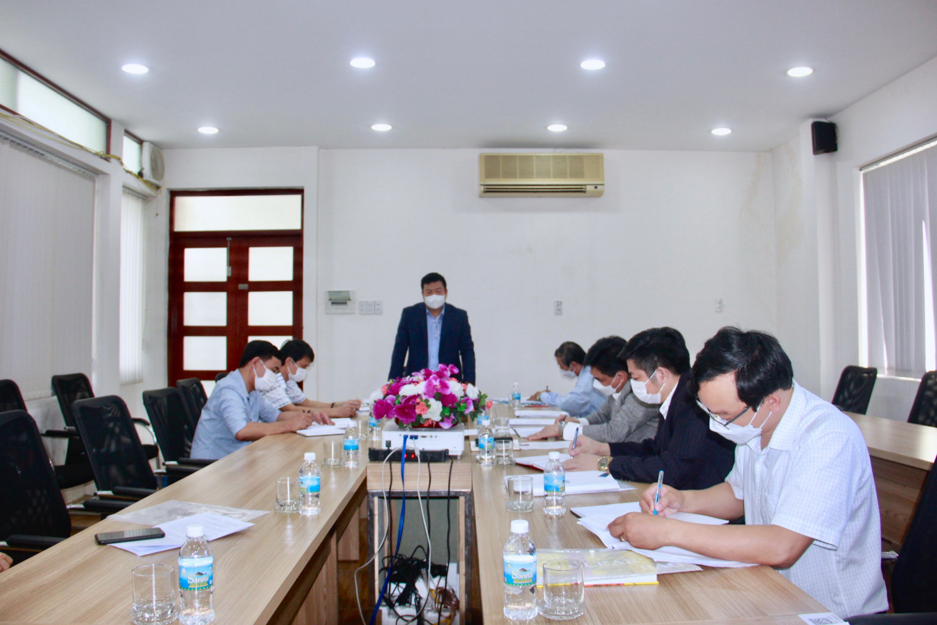 Ông Võ Hoàn Hải – Giám đốc Sở GD-ĐT kết luận tại buổi kiểm tra Trường Đại học Khánh Hòa