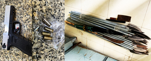 Bắt 2 nhóm người mang theo súng để giải quyết mâu thuẫn