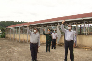 Kiểm tra công tác phòng, chống dịch Covid-19 tại Khánh Sơn