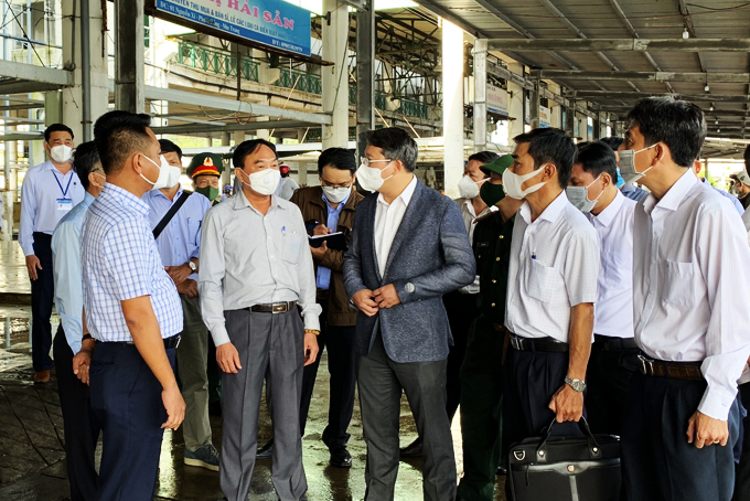 Ông Nguyễn Hải Ninh - Ủy viên Trung ương Đảng, Bí thư Tỉnh ủy: Kiểm tra công tác phòng, chống dịch Covid-19 ở Nha Trang