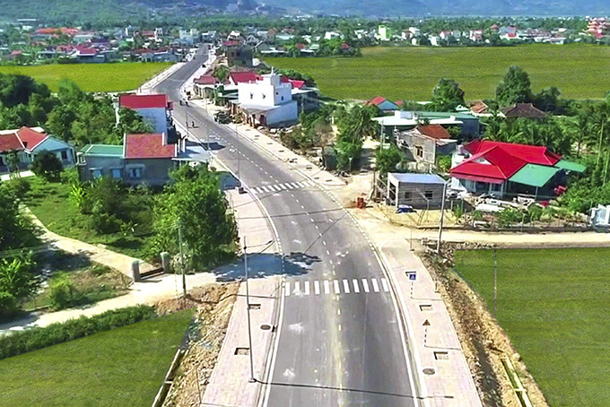 Một góc vùng nông thôn xã Diên Lạc, huyện Diên Khánh.