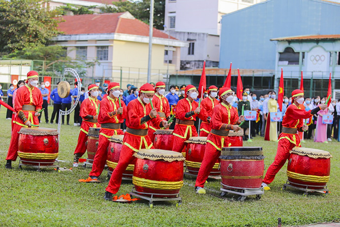Drum performance at opening ceremony