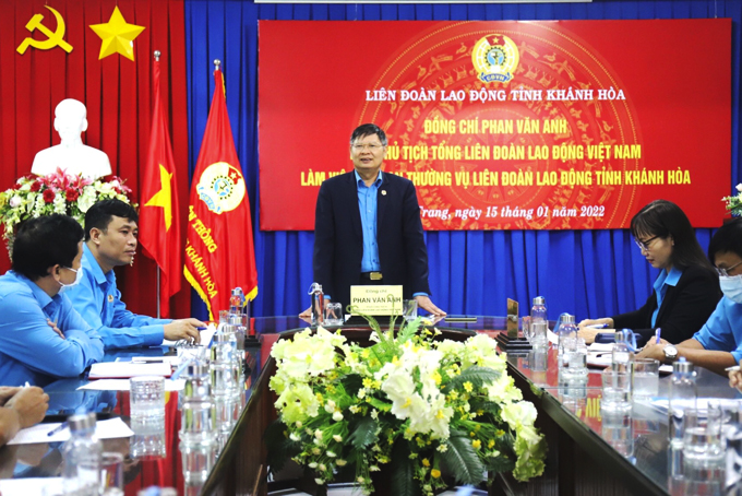 Liên đoàn Lao động tỉnh cần chủ động xây dựng kế hoạch thích ứng an toàn