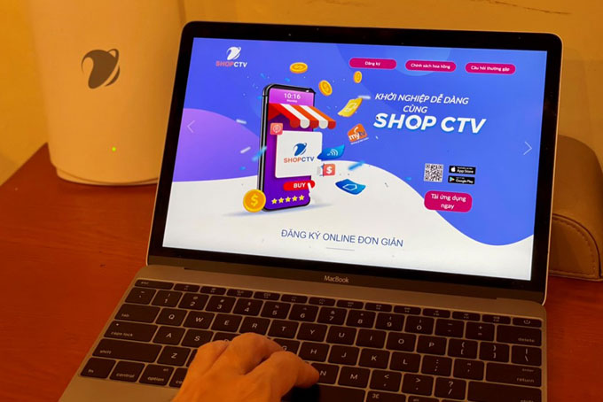 Kinh doanh online dễ dàng với Shop CTV của VNPT