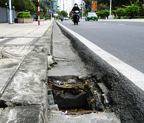 Hố ga bị mất nắp đậy