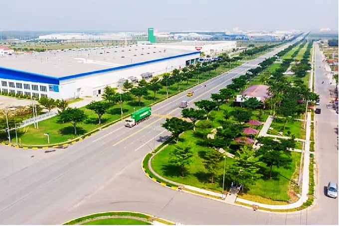 Một góc Khu công nghiệp Suối Dầu, huyện Cam Lâm.