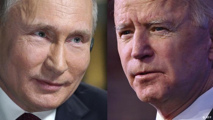 Tổng thống Nga Vladimir Putin (trái) và Tổng thống Mỹ Joe Biden sẽ sớm gặp thượng đỉnh để bàn cách tháo gỡ khủng hoảng Ukraine. Ảnh: AFP