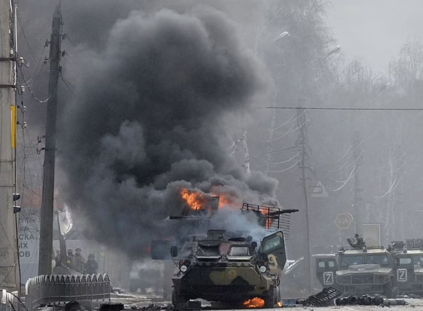 Lực lượng Nga đã tiến vào thành phố Kharkov, Ukraine. Ảnh: AFP