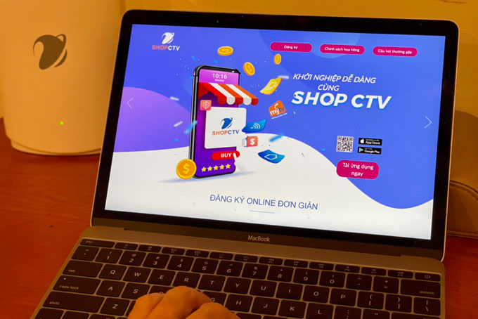 Kinh doanh online dễ dàng với Shop CTV của VNPT
