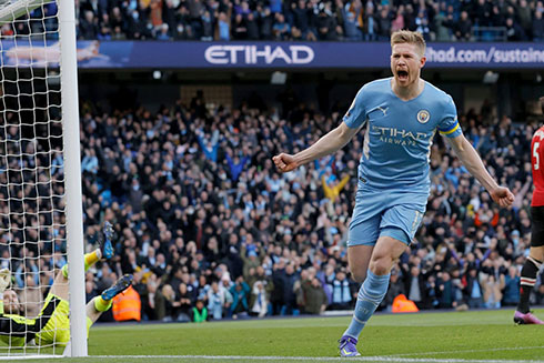 Manchester City đã có trận thắng không quá khó khăn trước Manchester United trong trận derby thành Manchester vòng 28 giải bóng đá Ngoại hạng Anh.