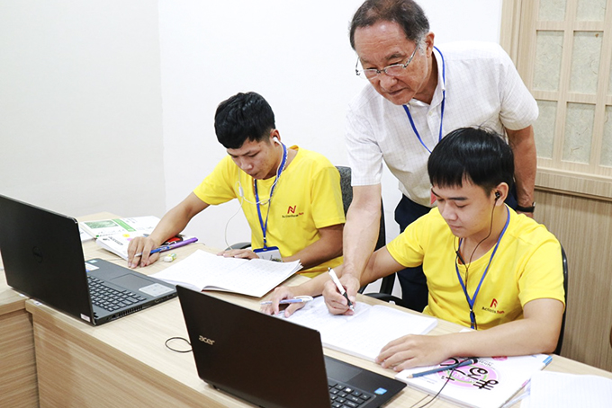 A person spreading Japanese culture in Khanh Hoa