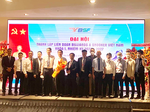 Quang cảnh Đại hội thành lập Liên đoàn Billiard & Snooker Việt Nam khóa 1.