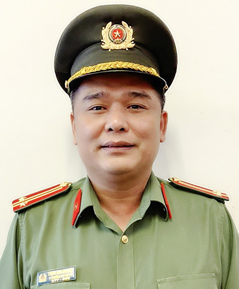 Trung tá Trịnh Quang Hiệp - Phó Bí thư Đảng ủy, Phó Trưởng Công an thị xã Ninh Hòa