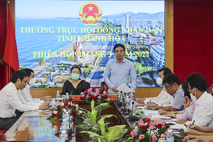 Thường trực HĐND tỉnh Khánh Hòa họp thường kỳ tháng 3