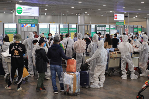 Đề xuất người nhập cảnh không phải cách ly