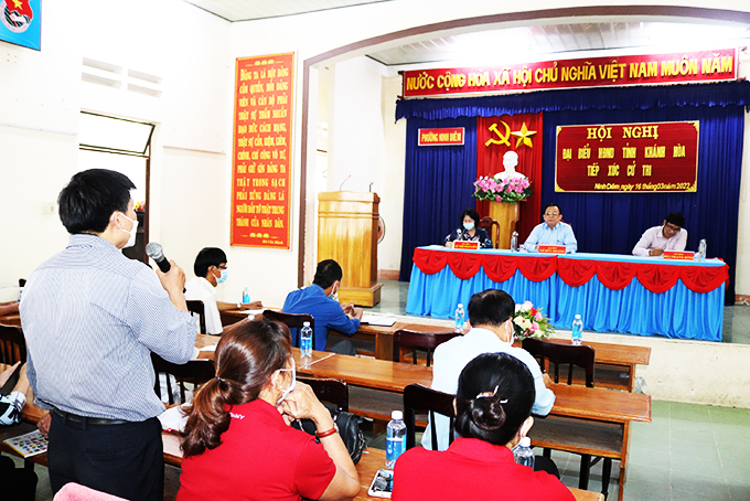 Đại biểu HĐND tỉnh Khánh Hòa tiếp xúc cử tri các địa phương