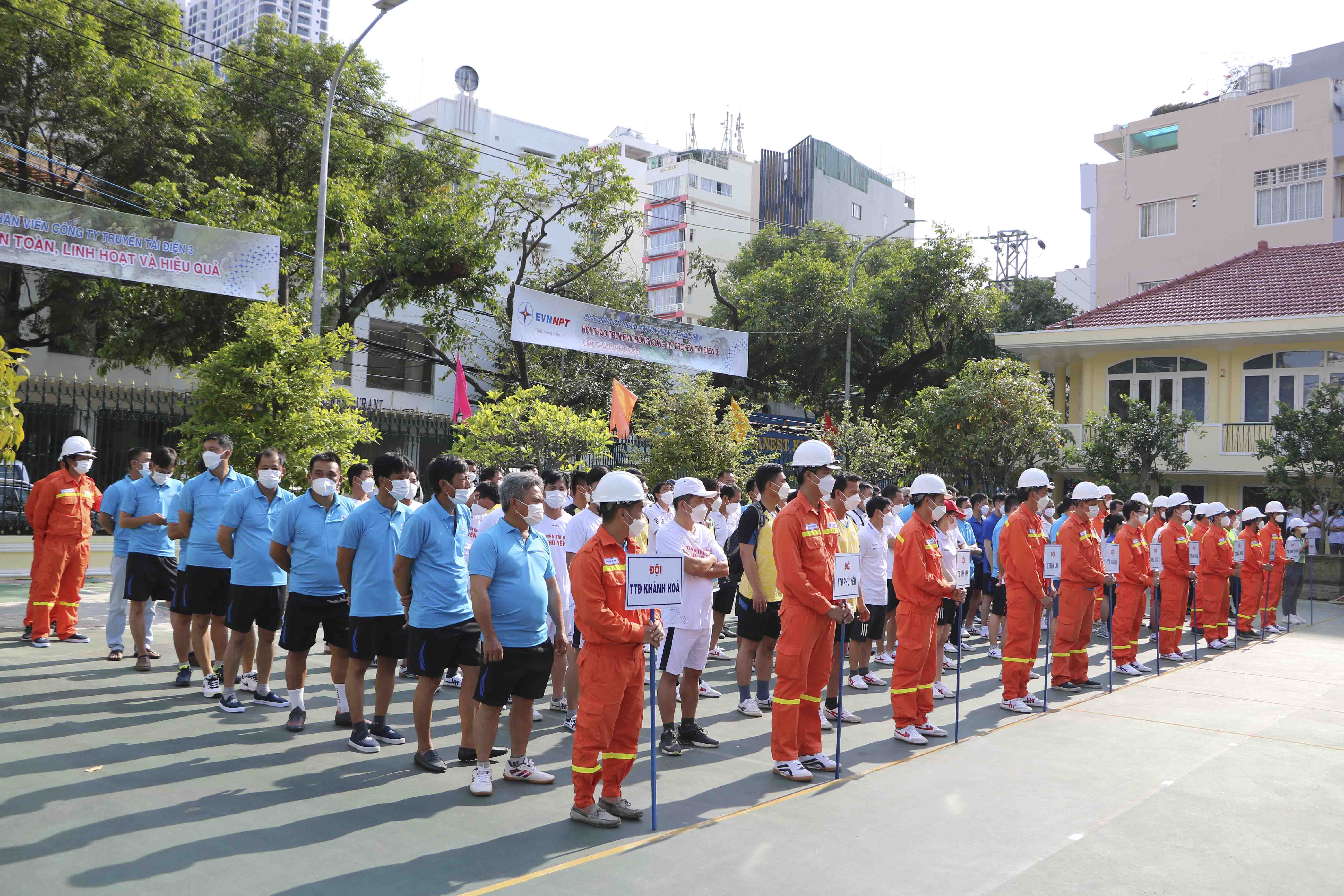 Các vận động viên tham dự hội thao