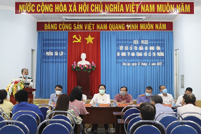 Đại biểu HĐND tỉnh Khánh Hòa tiếp xúc cử tri TP. Nha Trang