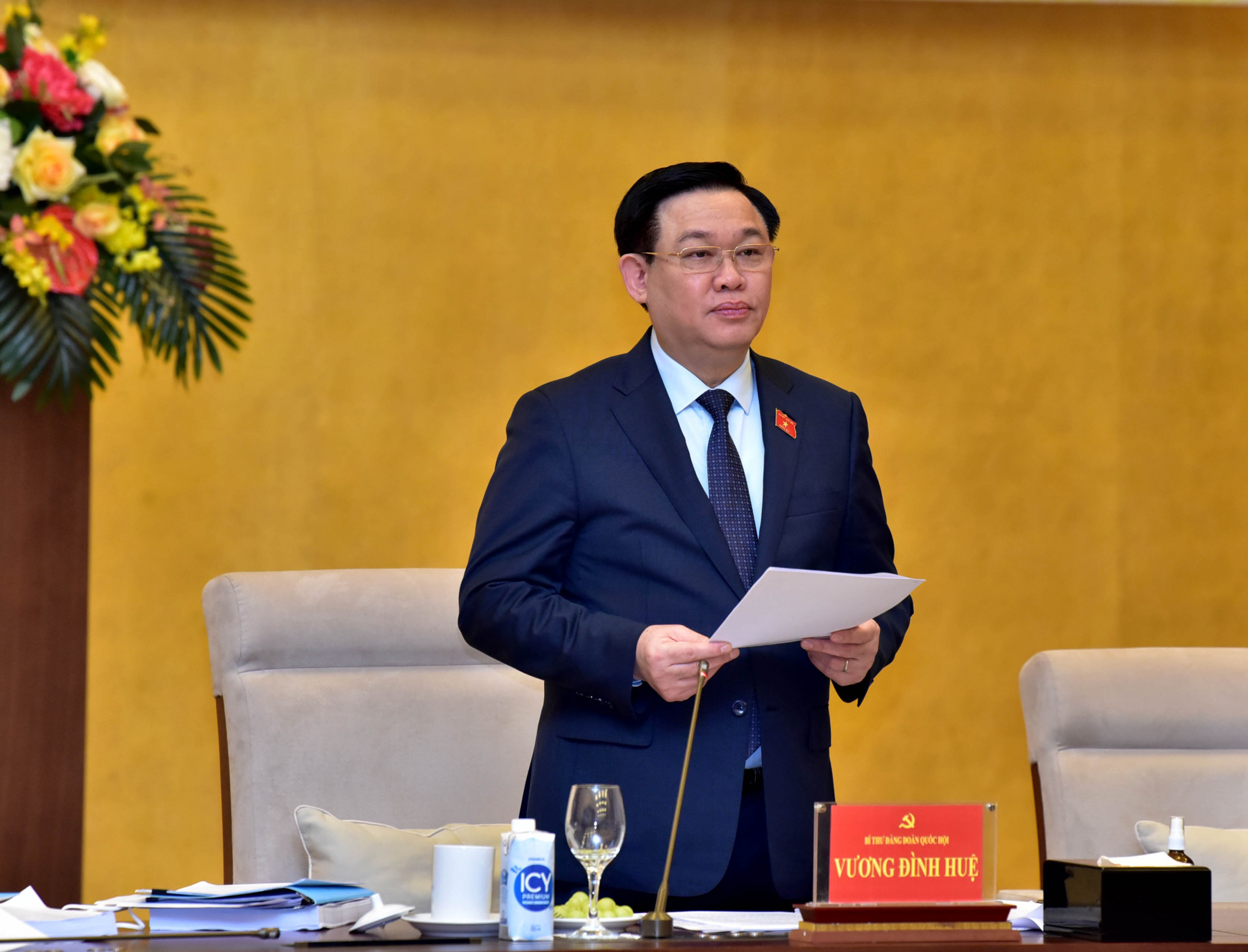 Chủ tịch Quốc hội Vương Đình Huệ đã chủ trì buổi làm việc 