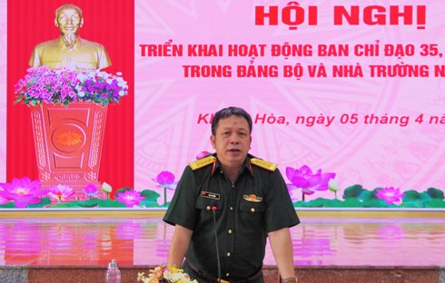 Trường Sĩ quan Thông tin triển khai hoạt động Ban Chỉ đạo 35, Lực lượng 47 trong Đảng bộ và nhà trường năm 2022