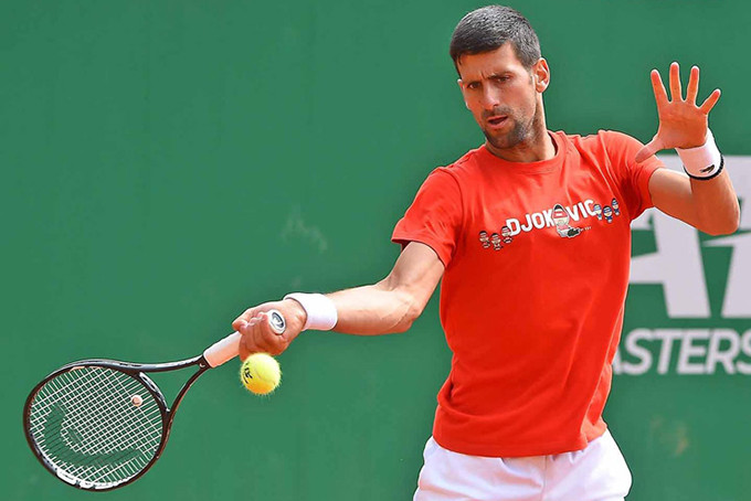 Djokovic ứng cử viên số 1 cho chức vô địch Monte Carlo