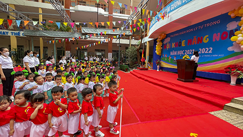 Hội khỏe măng non Trường mầm non Lý Tự Trọng