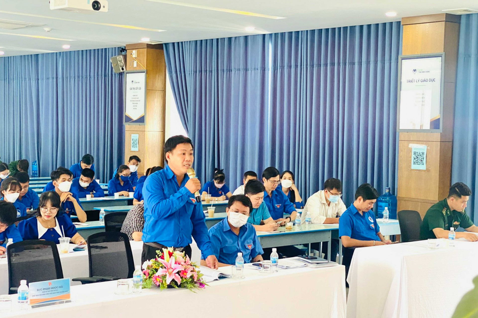 Các đại biểu góp ý dự thảo Báo cáo chính trị trình Đại hội đại biểu Đoàn TNCS Hồ Chí Minh tỉnh và toàn quốc lần thứ XII, nhiệm kỳ 2022 - 2027