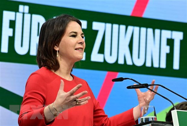 Ngoại trưởng Đức Annalena Baerbock dự kiến xuất hiện trong buổi vận động tranh cử của đảng Xanh ngày 30/4. (Ảnh: AFP/TTXVN)