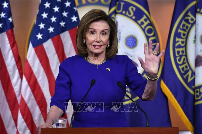 Chủ tịch Hạ viện Mỹ Nancy Pelosi. Ảnh: AFP/TTXVN