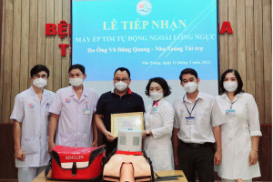 Bệnh viện Đa khoa tỉnh Khánh Hòa tiếp nhận máy ép tim tự động ngoài lồng ngực