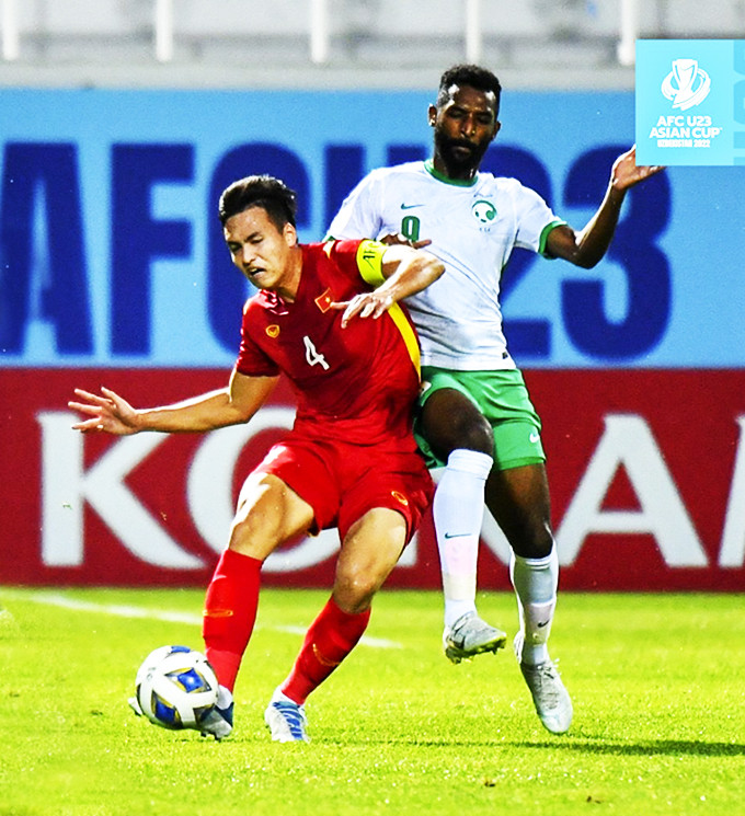 U23 Việt Nam thất bại trước U23 Saudi Arabia. Nguồn: afc
