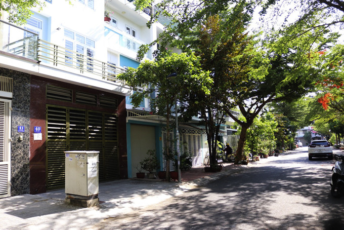 Nhà ở tại lô đất số 40-NV21 của vợ chồng bà Thanh tại Khu đô thị mới Phước Long.
