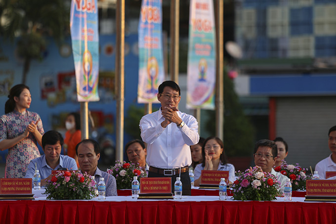 Vice-Chairman of Khanh Hoa Provincial People's Committee, Dinh Van Thieu, at the event