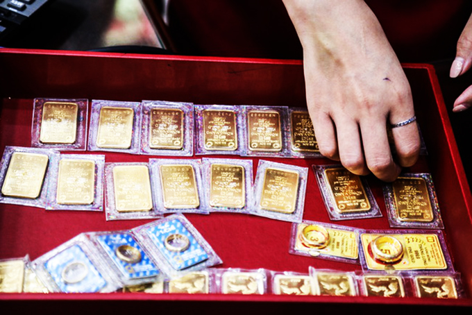 Giá vàng giảm 150.000 đồng/lượng