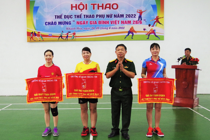 Trường Sĩ quan Thông tin: Hội thao thể dục thể thao phụ nữ