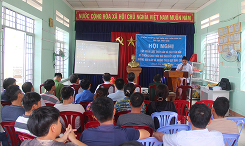 Chi cục Thủy sản Khánh Hòa tập huấn Luật Thủy sản và các văn bản chống khai thác IUU