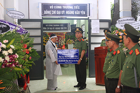 Bộ Công an hỗ trợ gia đình Đại úy Hoàng Văn Yên