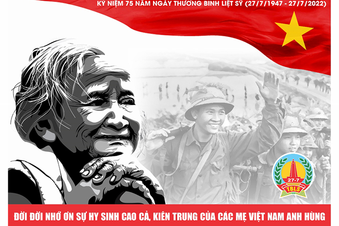 Triển lãm "75 năm đền ơn, đáp nghĩa" diễn ra từ 24 đến 27-7