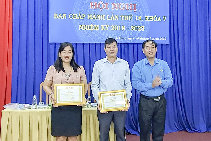 Hội nghị Ban Chấp hành Công đoàn Viên chức tỉnh lần thứ 18