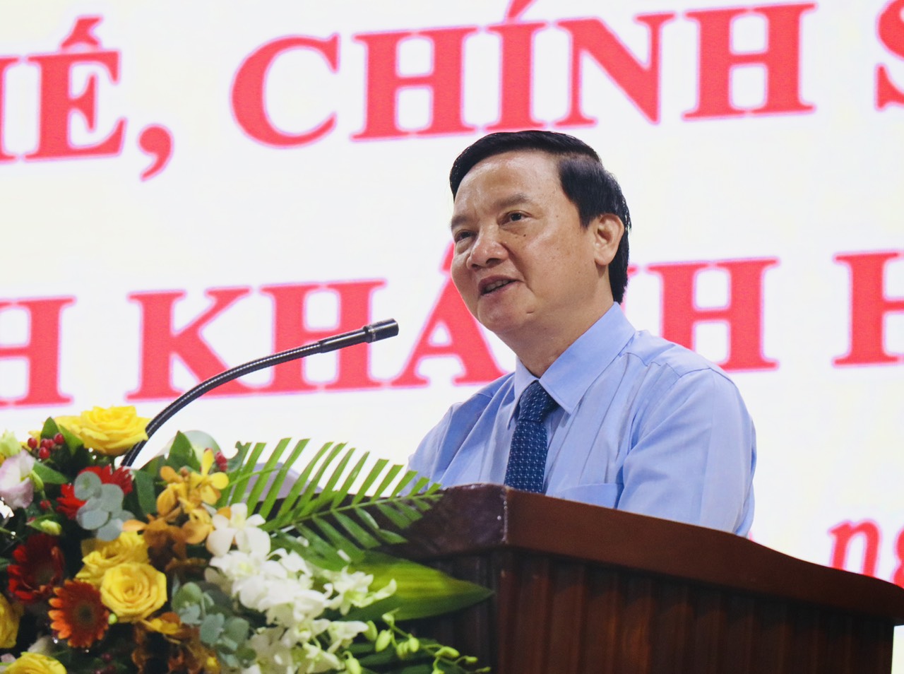 Phó Chủ tịch Quốc hội Nguyễn Khắc Định phát biểu chỉ đạo hội nghị