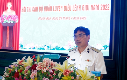 Hội thi cán bộ huấn luyện điều lệnh giỏi Quân chủng Hải quân năm 2022